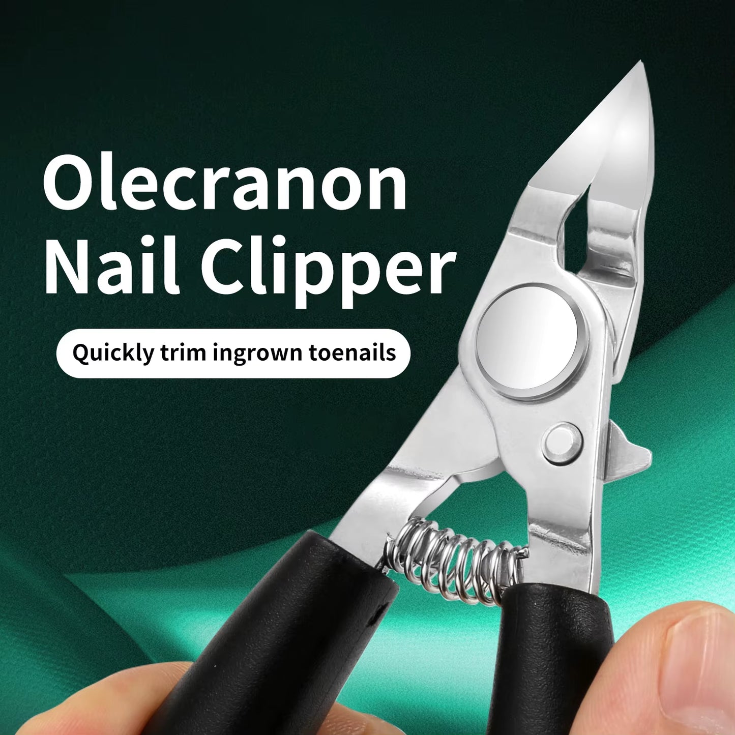 Stainless Steel Curved Hawkbill Nail Clipper Pedicure Tool Thick Ingrown Nail Treatment Durable Curved Blade Design Nail Trimmer