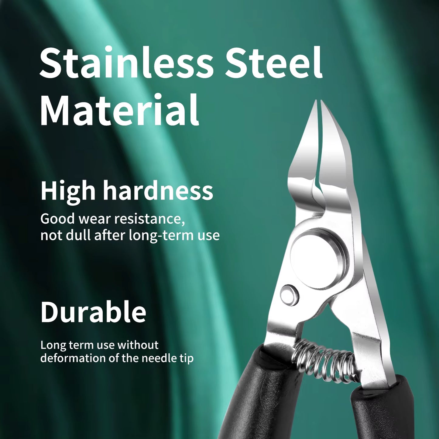 Stainless Steel Curved Hawkbill Nail Clipper Pedicure Tool Thick Ingrown Nail Treatment Durable Curved Blade Design Nail Trimmer